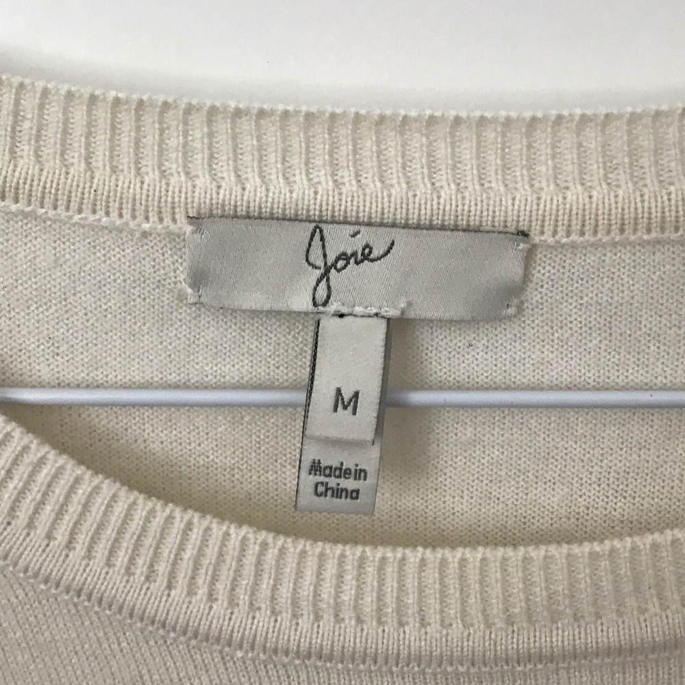Joie Cream Lace Crewneck Sweater - Picture 4 of 6